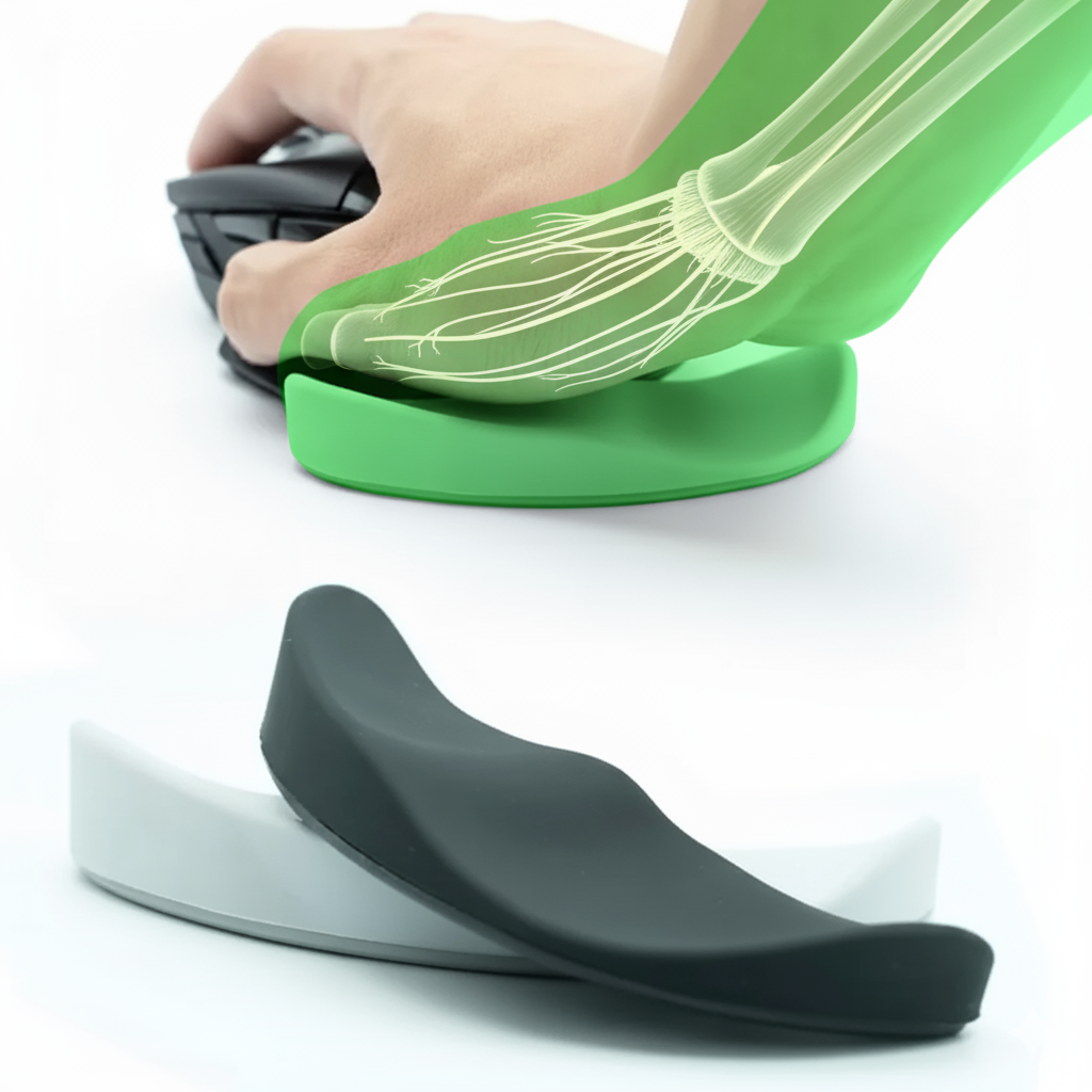 Ergonomic Silicone Mouse Pad with Wrist Support